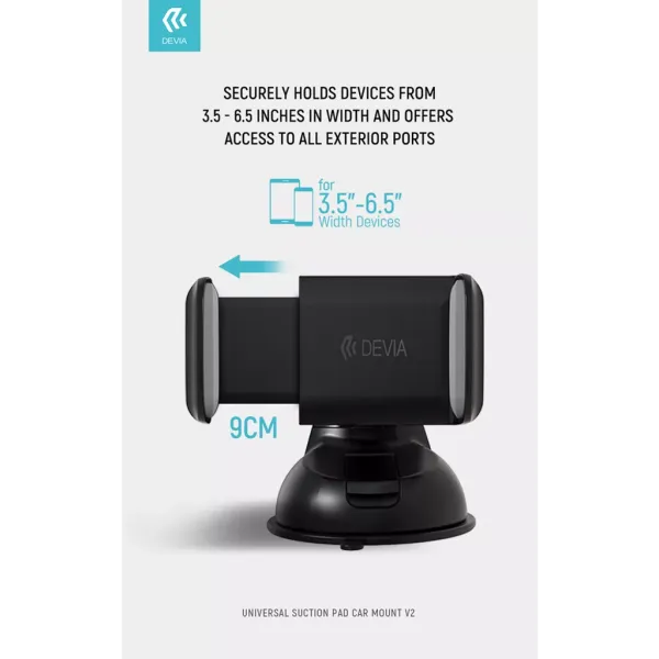 DEVIA Support Voiture Universel à ventouse