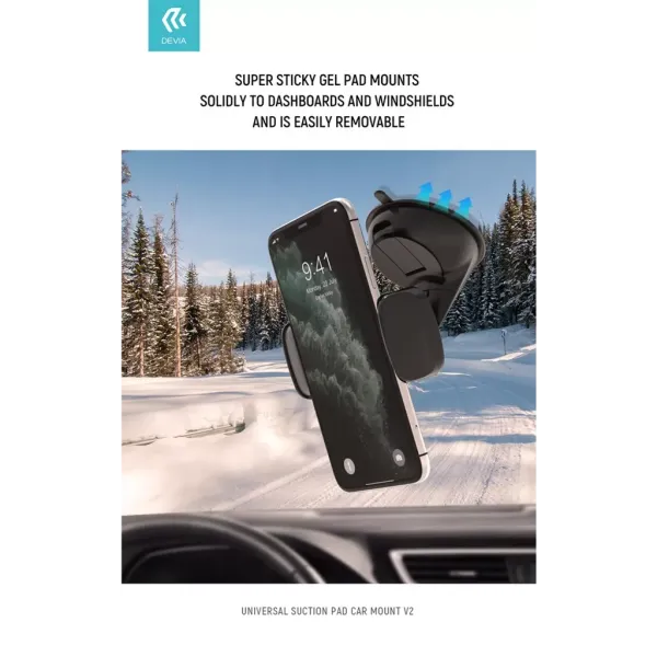 DEVIA Support Voiture Universel à ventouse