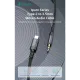 DEVIA Câble USB-C Vers Jack 3,5mm 1m (Noir)