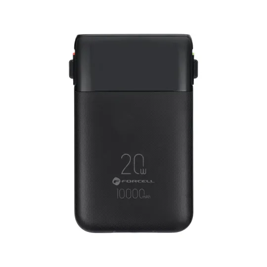 FORCELL F-ENERGY Batterie externe multicharge avec câbles Type C et Lightning