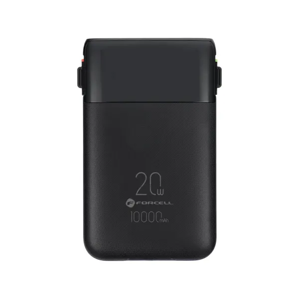 FORCELL F-ENERGY Batterie externe multicharge avec câbles Type C et Lightning