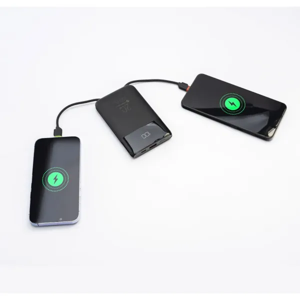 FORCELL F-ENERGY Batterie externe multicharge avec câbles Type C et Lightning