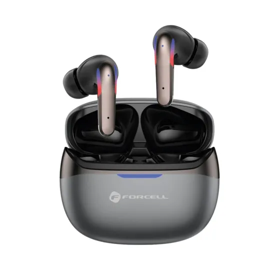 FORCELL F-Audio Pulse Pro ANC + ENC - Écouteurs sans fil TWS Noir