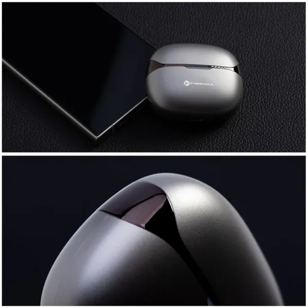 FORCELL F-Audio Pulse Air ENC Écouteurs Sans Fil TWS Bluetooth Noir