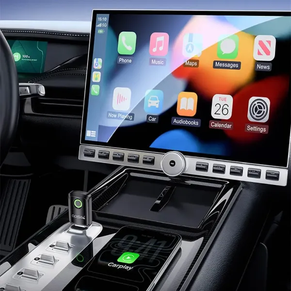 Yesido Adaptateur sans Fil CarPlay & Android Auto
