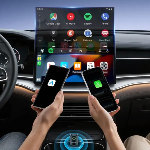 Yesido Adaptateur sans Fil CarPlay & Android Auto