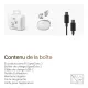 SHOKZ OpenDots 2 – Écouteurs sans fil open-ear à conduction aérienne Argent