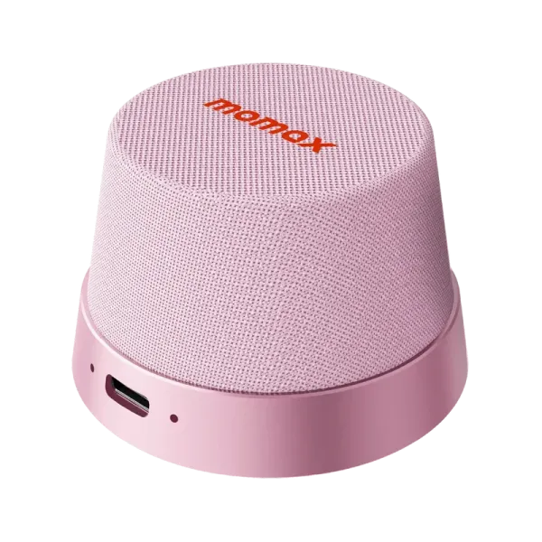 MOMAX Enceinte Bluetooth 1-Vibe Go Mag - Enceinte magnétique MagSafe IPX6 Rose