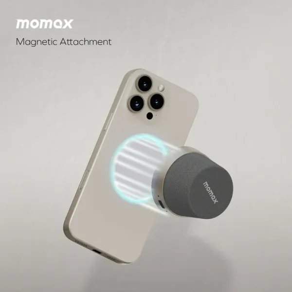 MOMAX Enceinte Bluetooth 1-Vibe Go Mag - Enceinte magnétique MagSafe IPX6