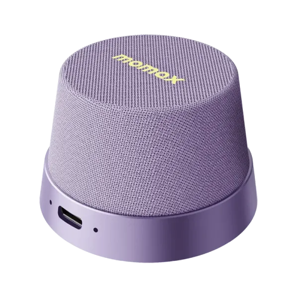 MOMAX Enceinte Bluetooth 1-Vibe Go Mag - Enceinte magnétique MagSafe IPX6 Violet