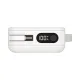 MOMAX Batterie externe Power Vital+ 10000 mAh avec 2 câbles USB-C intégrés Charge rapide 30W Blanc