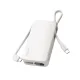 MOMAX Batterie externe Power Vital+ 10000 mAh avec 2 câbles USB-C intégrés Charge rapide 30W Blanc