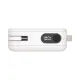 MOMAX Batterie externe Power Vital+ 20000 mAh avec 2 câbles USB-C intégrés Charge rapide 30W Blanc