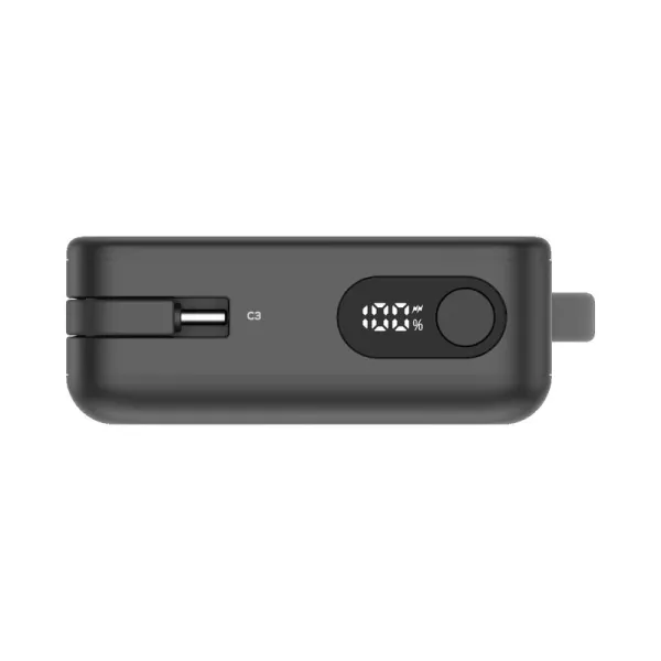 MOMAX Batterie externe Power Vital+ 20000 mAh avec 2 câbles USB-C intégrés Charge rapide 30W Noir