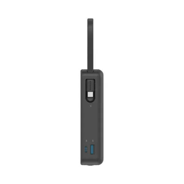 MOMAX Batterie externe Power Vital+ 20000 mAh avec 2 câbles USB-C intégrés Charge rapide 30W Noir