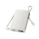 MOMAX Batterie externe Power Vital+ 20000 mAh avec 2 câbles USB-C intégrés Charge rapide 30W Blanc