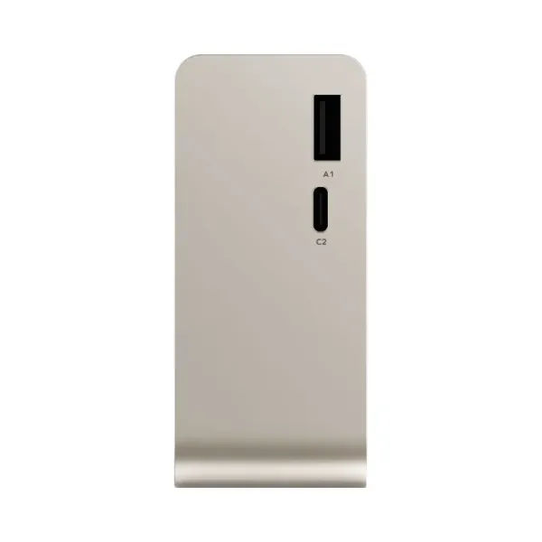 MOMAX Batterie externe 1-Pac Pass Mini⁺ 10 000 mAh 2 en 1 avec câble rétractable Titane