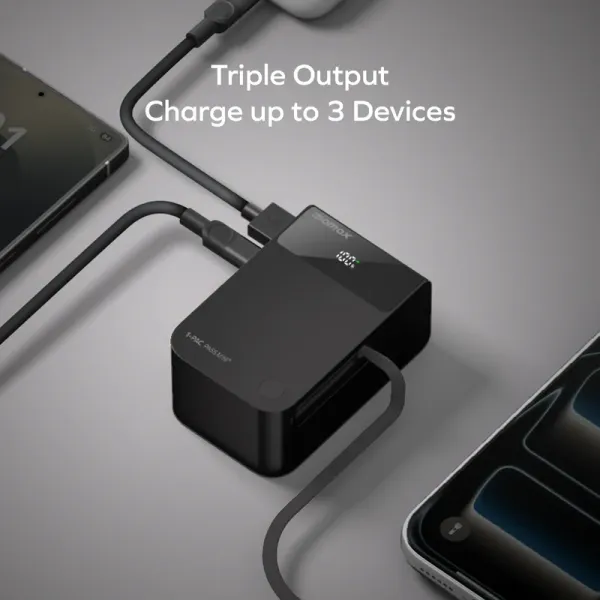 MOMAX Batterie externe 1-Pac Pass Mini⁺ 10 000 mAh 2 en 1 avec câble rétractable