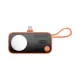 MOMAX Batterie externe Power X Pro Mini+ 5000 mAh USB-C avec chargeur Apple Watch Orange