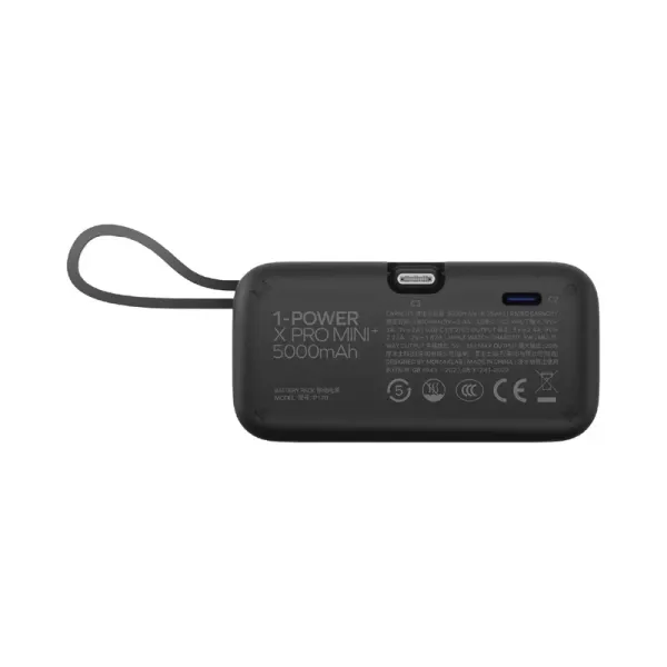 MOMAX Batterie externe Power X Pro Mini+ 5000 mAh USB-C avec chargeur Apple Watch Noir