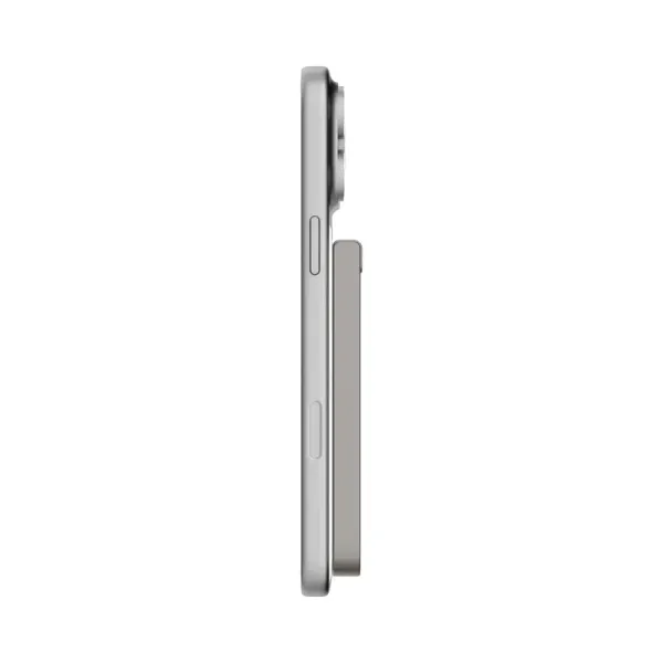 MOMAX Batterie externe magnétique Qi2 1-Power S.Pass 5000 mAh Charge sans fil 15W Argent