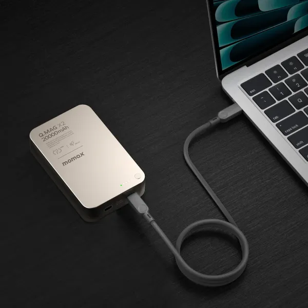 MOMAX Q.Mag X2 Gen 2 20000 mAh – Batterie externe magnétique sans fil 15 W