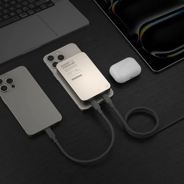 MOMAX Q.Mag X2 Gen 2 20000 mAh – Batterie externe magnétique sans fil 15 W