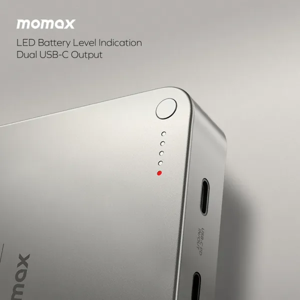 MOMAX Q.Mag X2 Gen 2 20000 mAh – Batterie externe magnétique sans fil 15 W