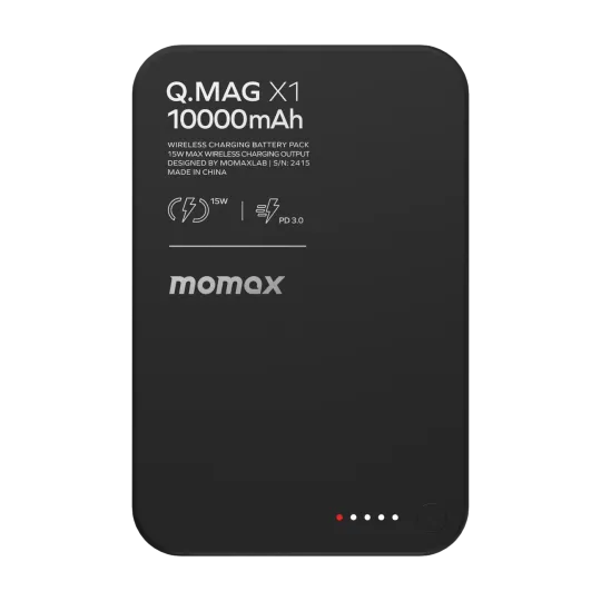 MOMAX Batterie externe magnétique Q.Mag X1 10000 mAh Gen 2