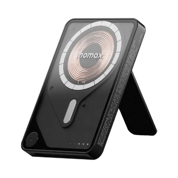 MOMAX Batterie externe magnétique 1-Power X Pro USB-C 5000 mAh Noir
