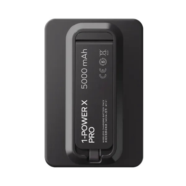 MOMAX Batterie externe magnétique 1-Power X Pro USB-C 5000 mAh Noir