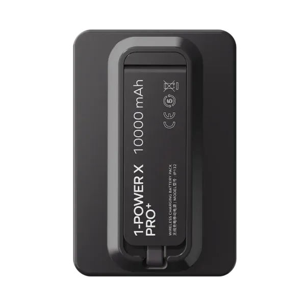 MOMAX Batterie externe magnétique 1-Power X Pro USB-C 10000 mAh Noir