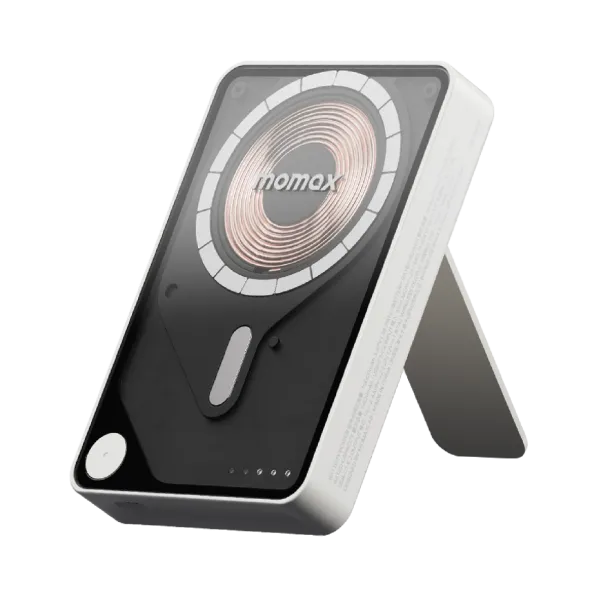 MOMAX Batterie externe magnétique 1-Power X Pro USB-C 10000 mAh Blanc