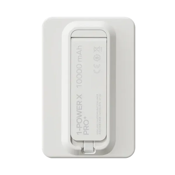 MOMAX Batterie externe magnétique 1-Power X Pro USB-C 10000 mAh Blanc