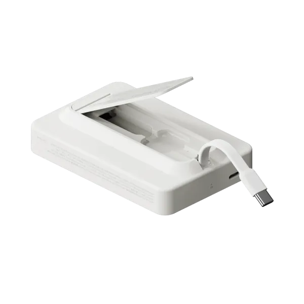 MOMAX Batterie externe magnétique 1-Power X Pro USB-C 10000 mAh Blanc