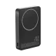 MOMAX Batterie externe magnétique 1-Power F.Pass+ 10000mAh avec câble USB-C intégré Noir