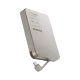 MOMAX Batterie externe magnétique 1-Power F.Pass+ 10000mAh avec câble USB-C intégré Argent Titane