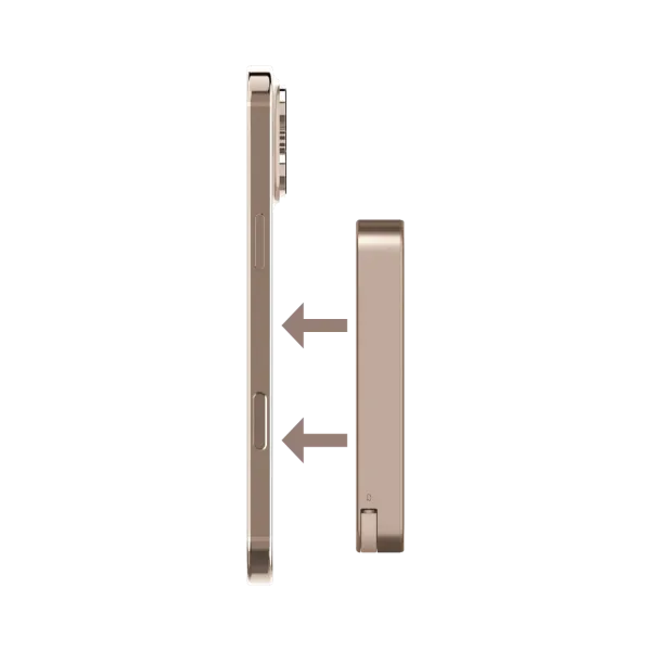 MOMAX Batterie externe magnétique 1-Power F.Pass+ 10000mAh avec câble USB-C intégré Bronze