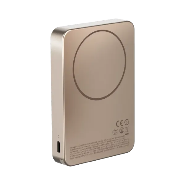 MOMAX Batterie externe magnétique 1-Power F.Pass+ 10000mAh avec câble USB-C intégré Bronze