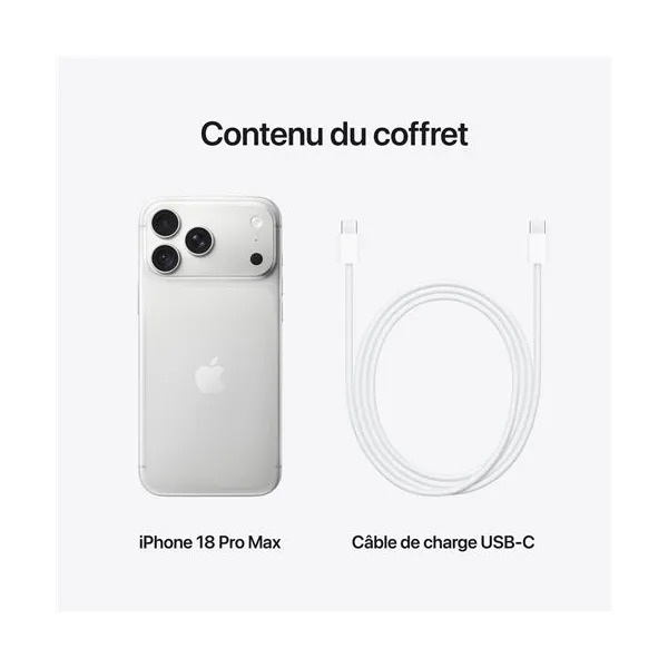 iPhone 18 Pro Max - Neuf Blanc