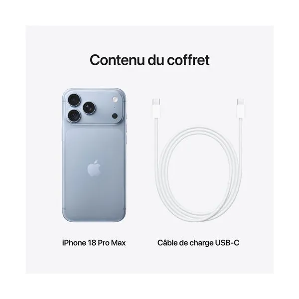 iPhone 18 Pro Max - Neuf Bleu clair