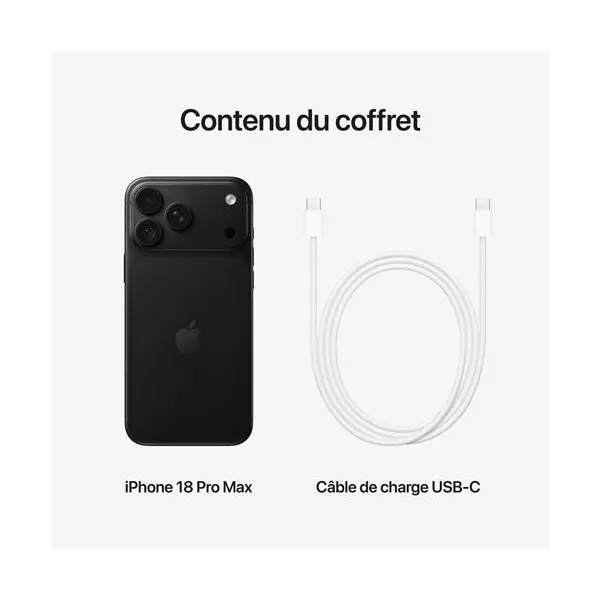 iPhone 18 Pro Max - Neuf Noir