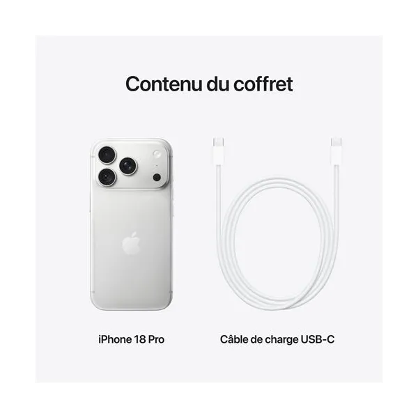 APPLE iPhone 18 Pro - Neuf Blanc