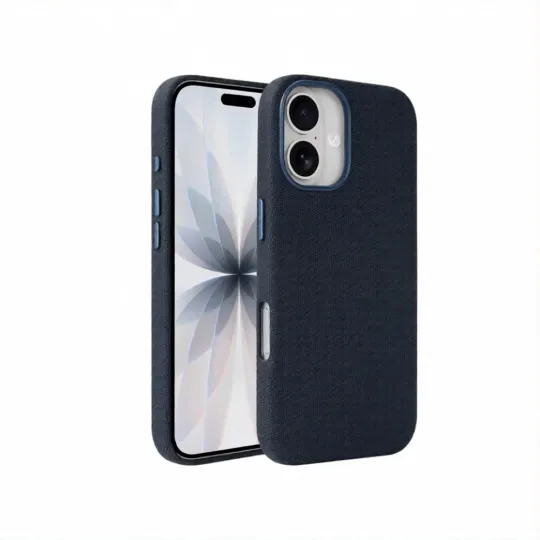 COVERME Coque CANVAS MagSafe iPhone Bleu marine