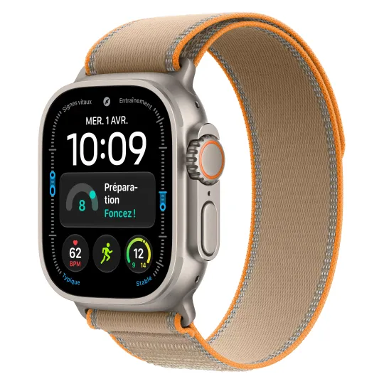 APPLE Watch Ultra 4 Bracelet trail GPS + Cellular - Neuf Titan naturel