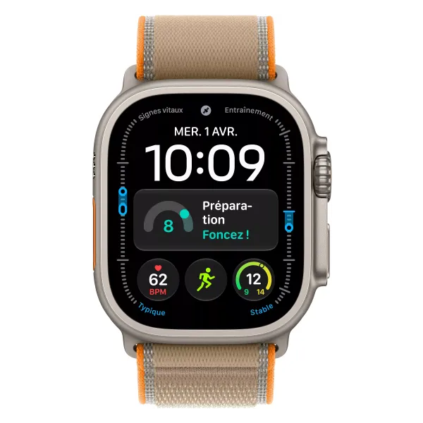 APPLE Watch Ultra 4 Bracelet trail GPS + Cellular - Neuf Titan naturel