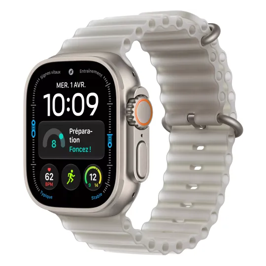 APPLE Watch Ultra 4 Bracelet Océan GPS + Cellular - Neuf Titan naturel