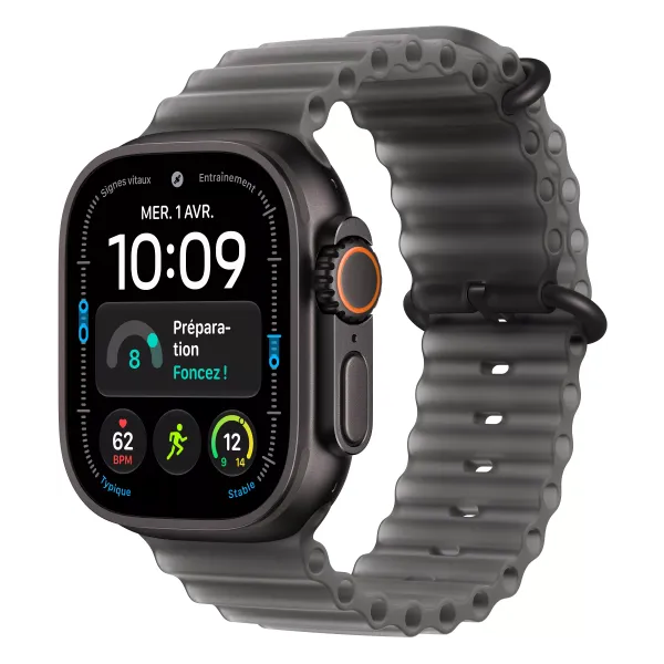 APPLE Watch Ultra 4 Bracelet Océan GPS + Cellular - Neuf Titan noir