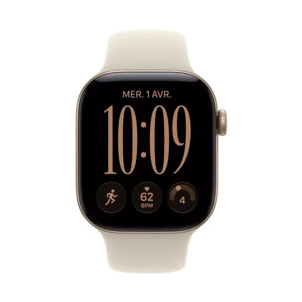 APPLE Watch Séries 12 Bracelet Sport WIFI - Neuf Beige