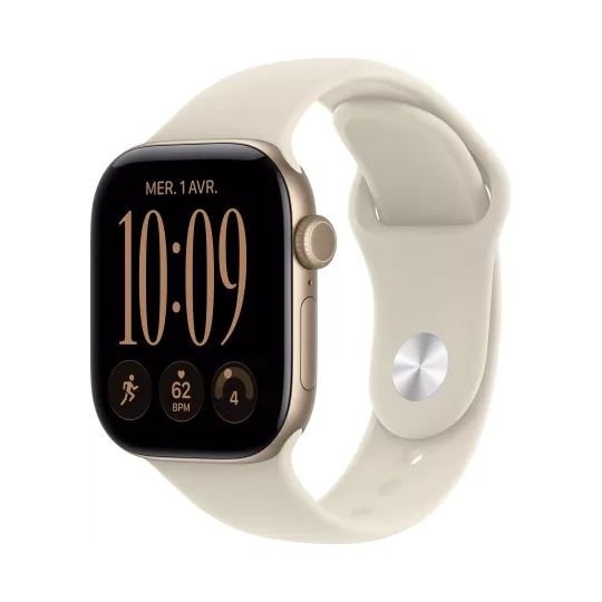 APPLE Watch Séries 12 Bracelet Sport WIFI + Cellular - Neuf Beige